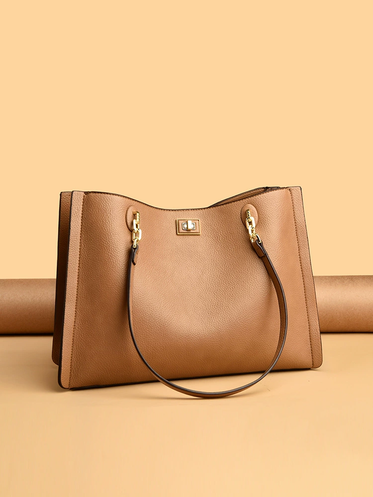Lehaor Large PU Tote Bag Women's Shoulder Handbag