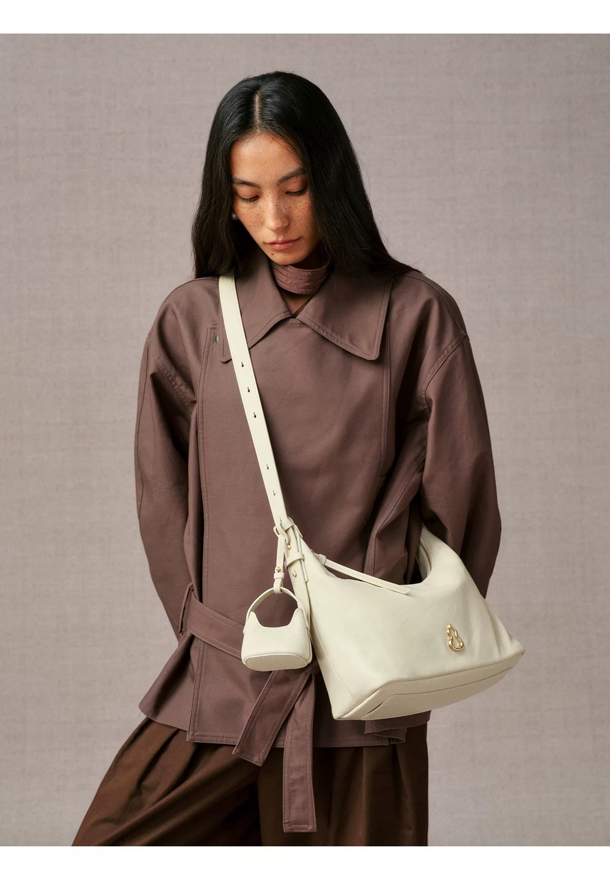 Lehaor Genuine Leather Shoulder Crossbody Bag for Women