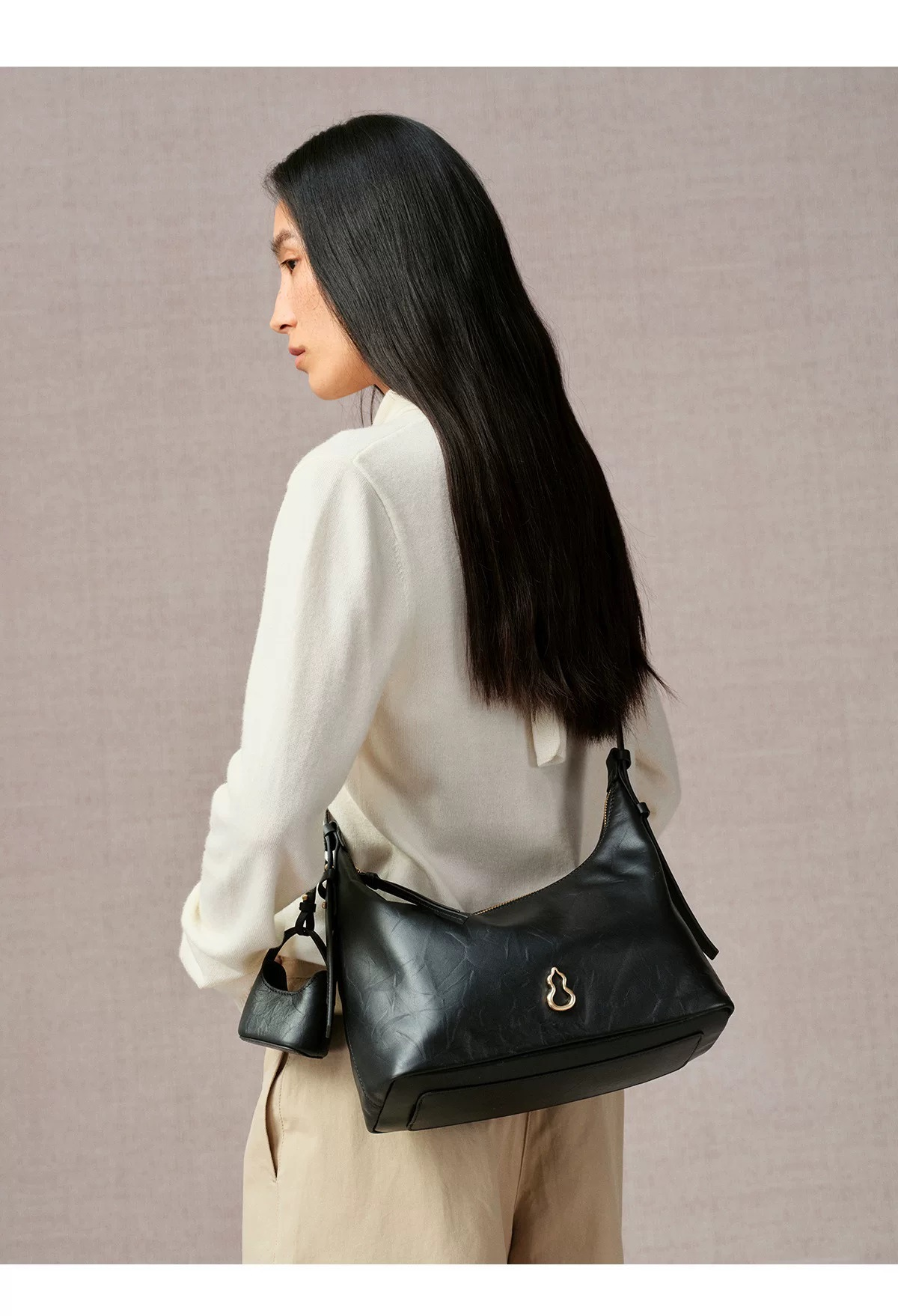 Lehaor Genuine Leather Shoulder Crossbody Bag for Women