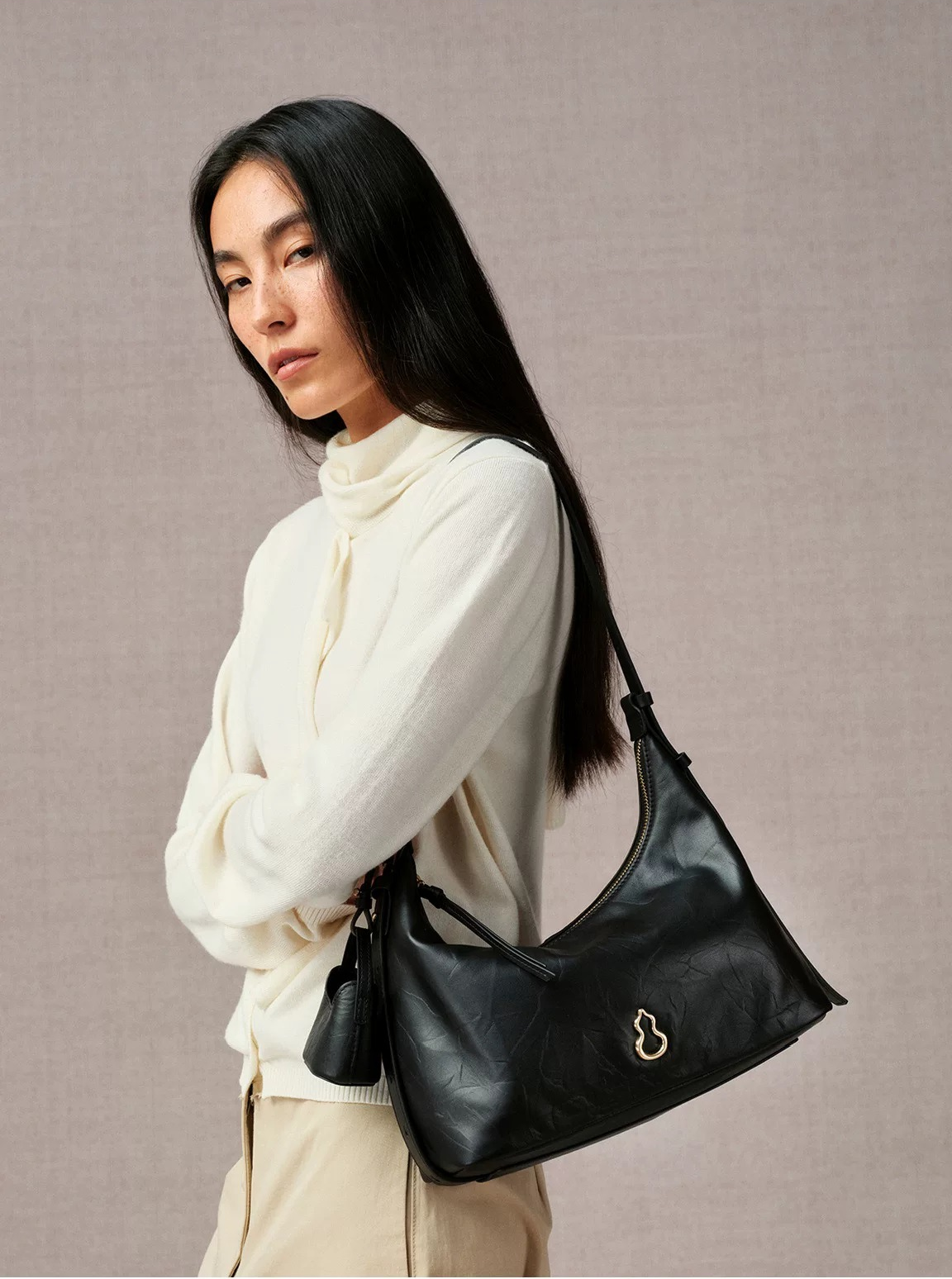 Lehaor Genuine Leather Shoulder Crossbody Bag for Women