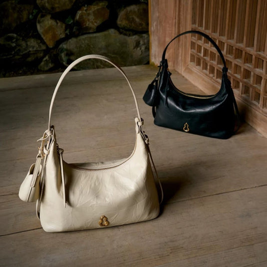 Lehaor Genuine Leather Shoulder Crossbody Bag for Women