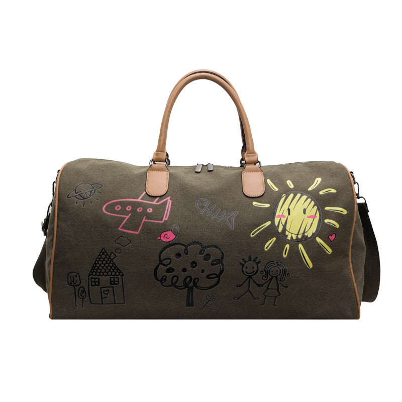 Lehaor Large Oxford Travel Duffel Bag Waterproof Weekender Bag