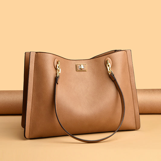 Lehaor Large PU Tote Bag Women's Shoulder Handbag